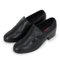 EXECUTIVE CUBAN HEEL MOCCASIONS - BLACK