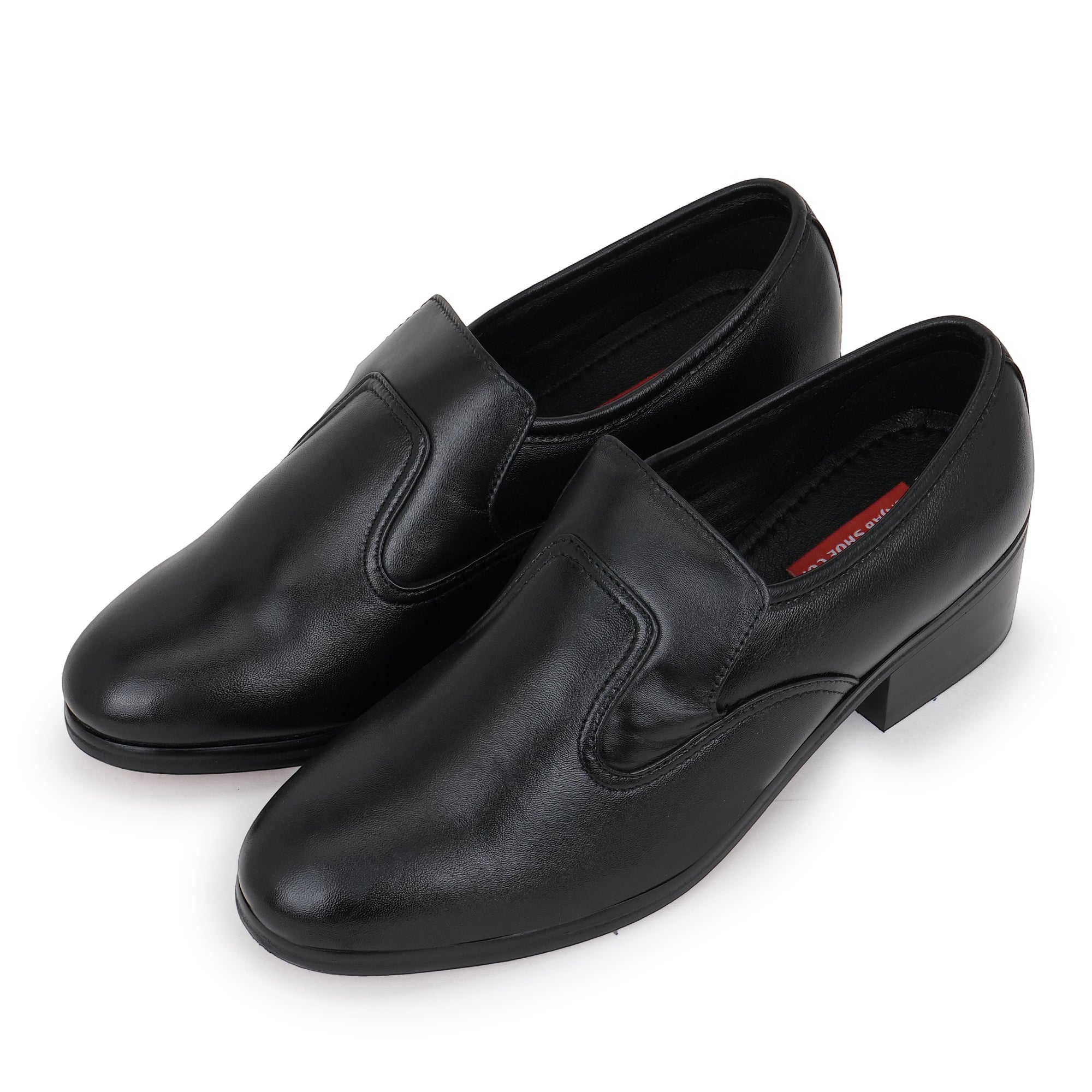 EXECUTIVE CUBAN HEEL MOCCASIONS - BLACK