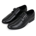 CLASSIC LEATHER SINGLE MONK STRAP - BLACK