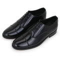 LEATHER SOLE OXFORDS - BLACK