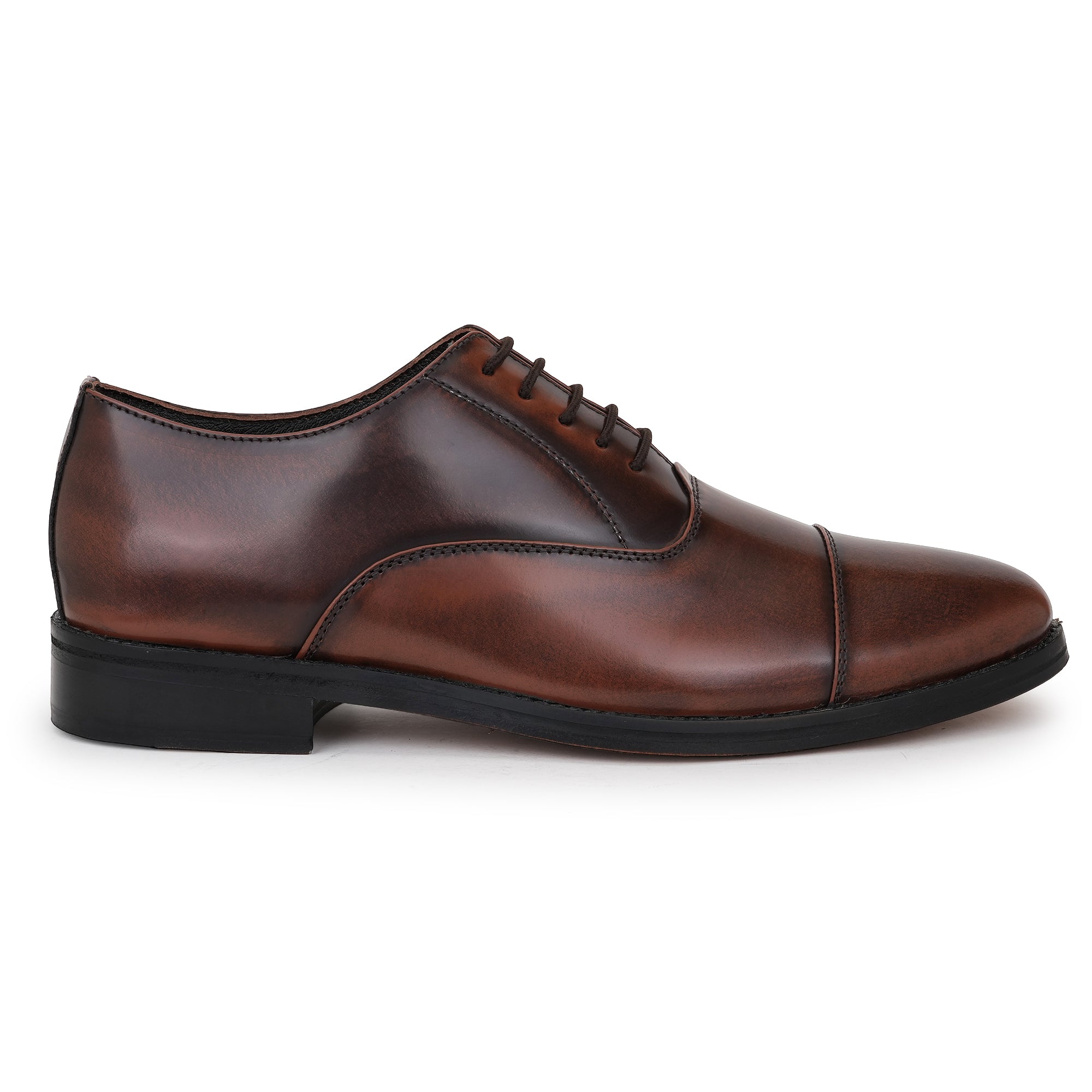 LEATHER SOLE OXFORDS - TAN BRUSH-OFF
