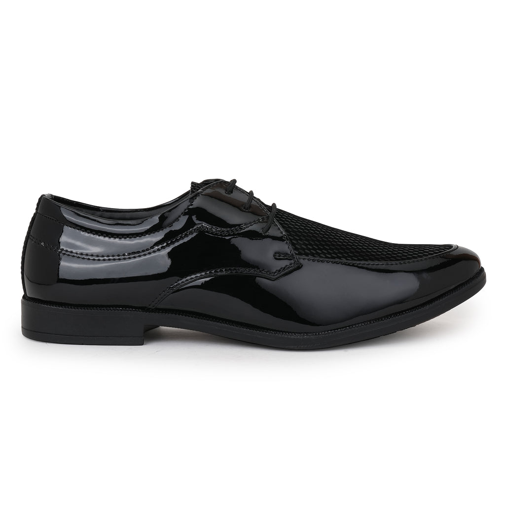 MIDNIGHT LUXE TEXTURED DERBY - BLACK