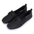 ELEGANCE CHAIN LINK LOAFERS - BLACK