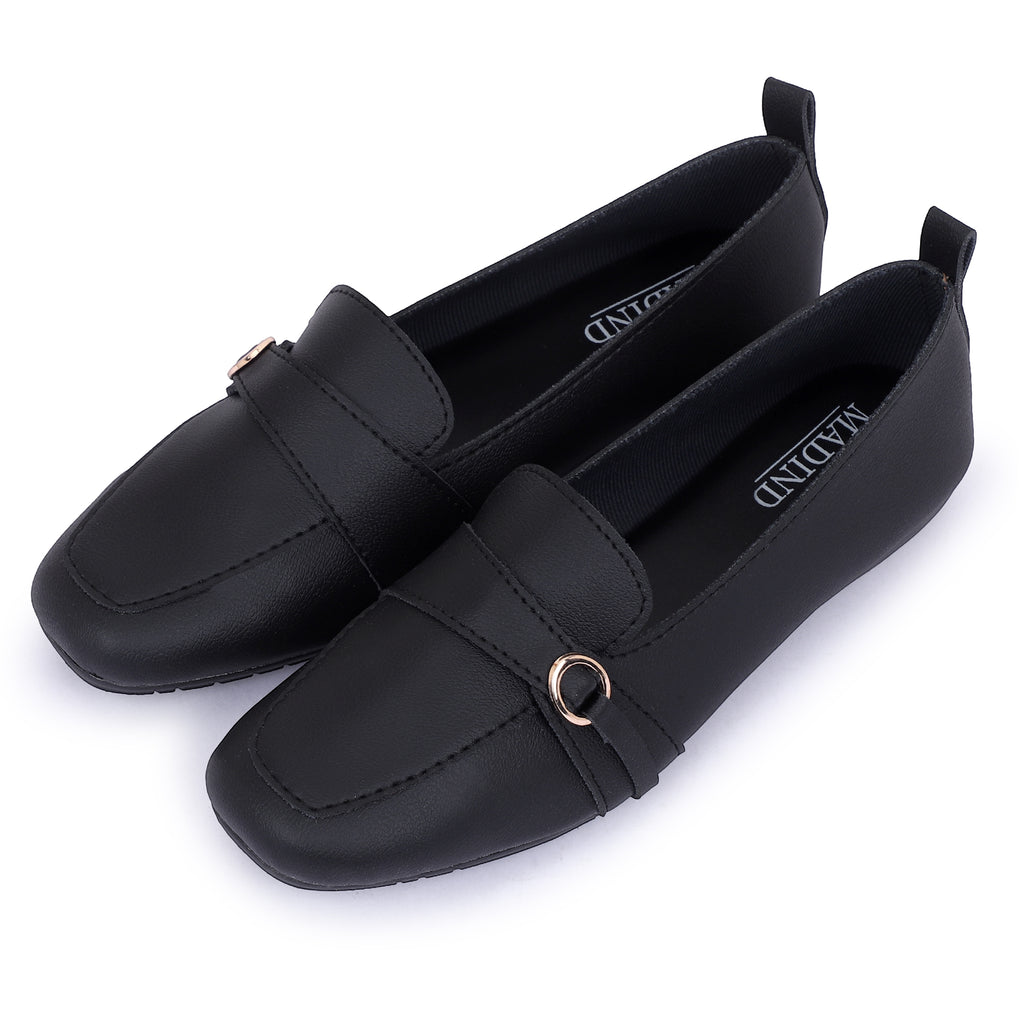 URBAN CHIC LOAFERS - BLACK