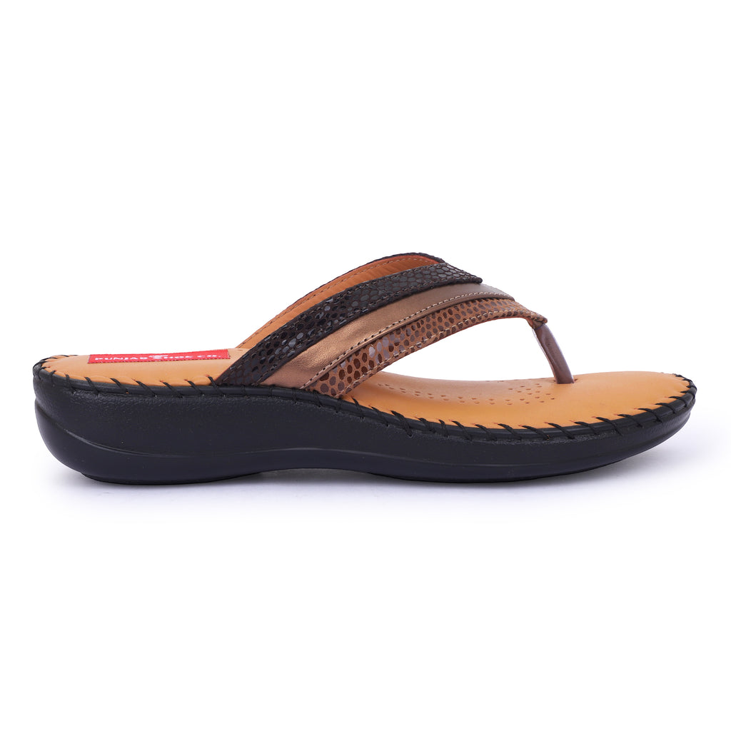 DOCTOR SOLE COMFORT CHEVRON V SHAPE - BROWN