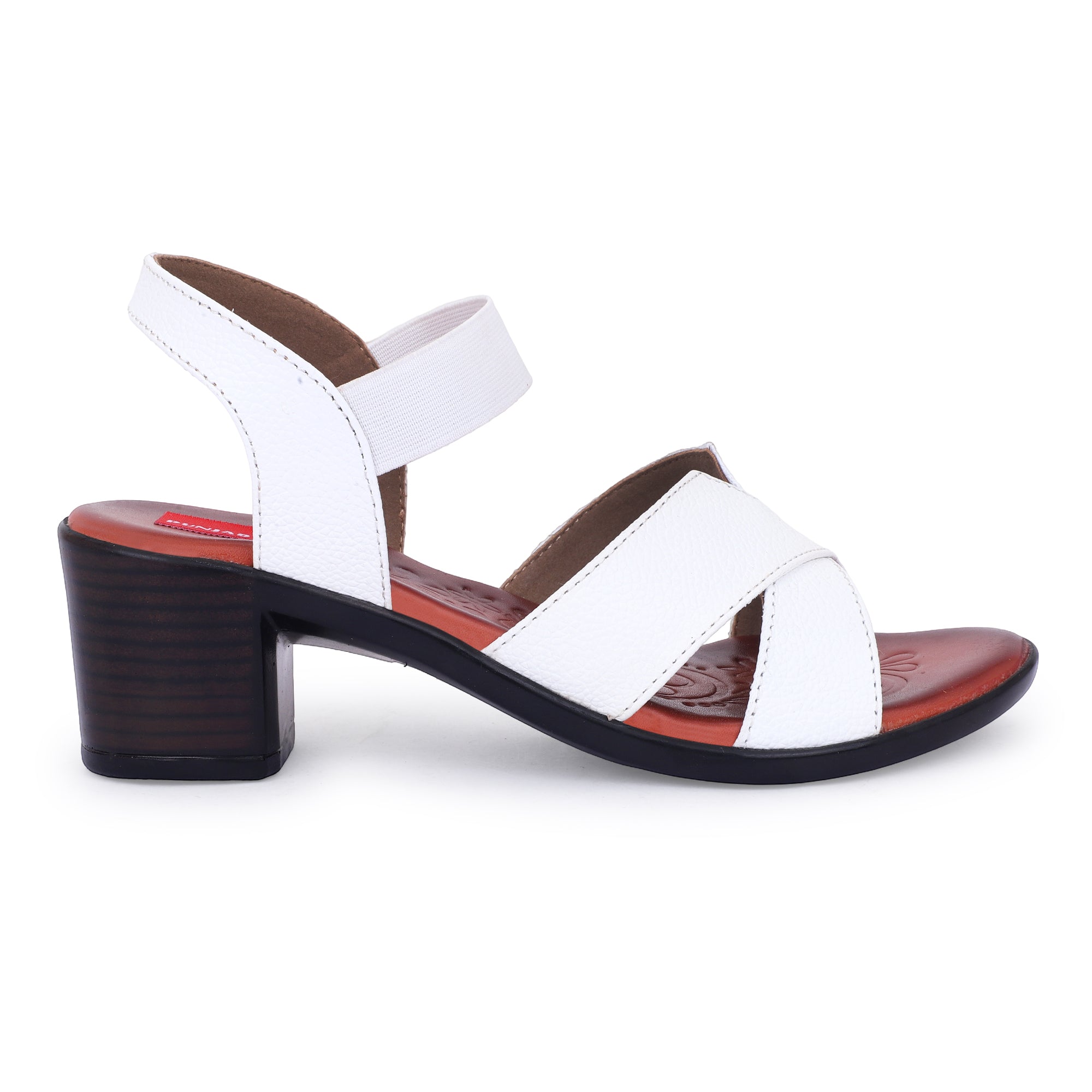 URBAN GRACE COMFORT HEEL SANDALS - WHITE