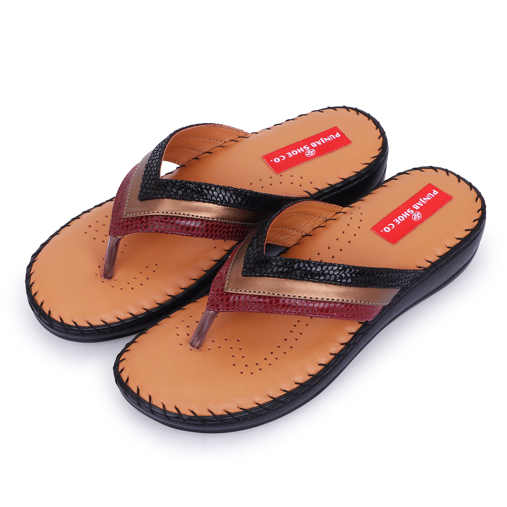 DOCTOR SOLE COMFORT CHEVRON V SHAPE - CHERRY