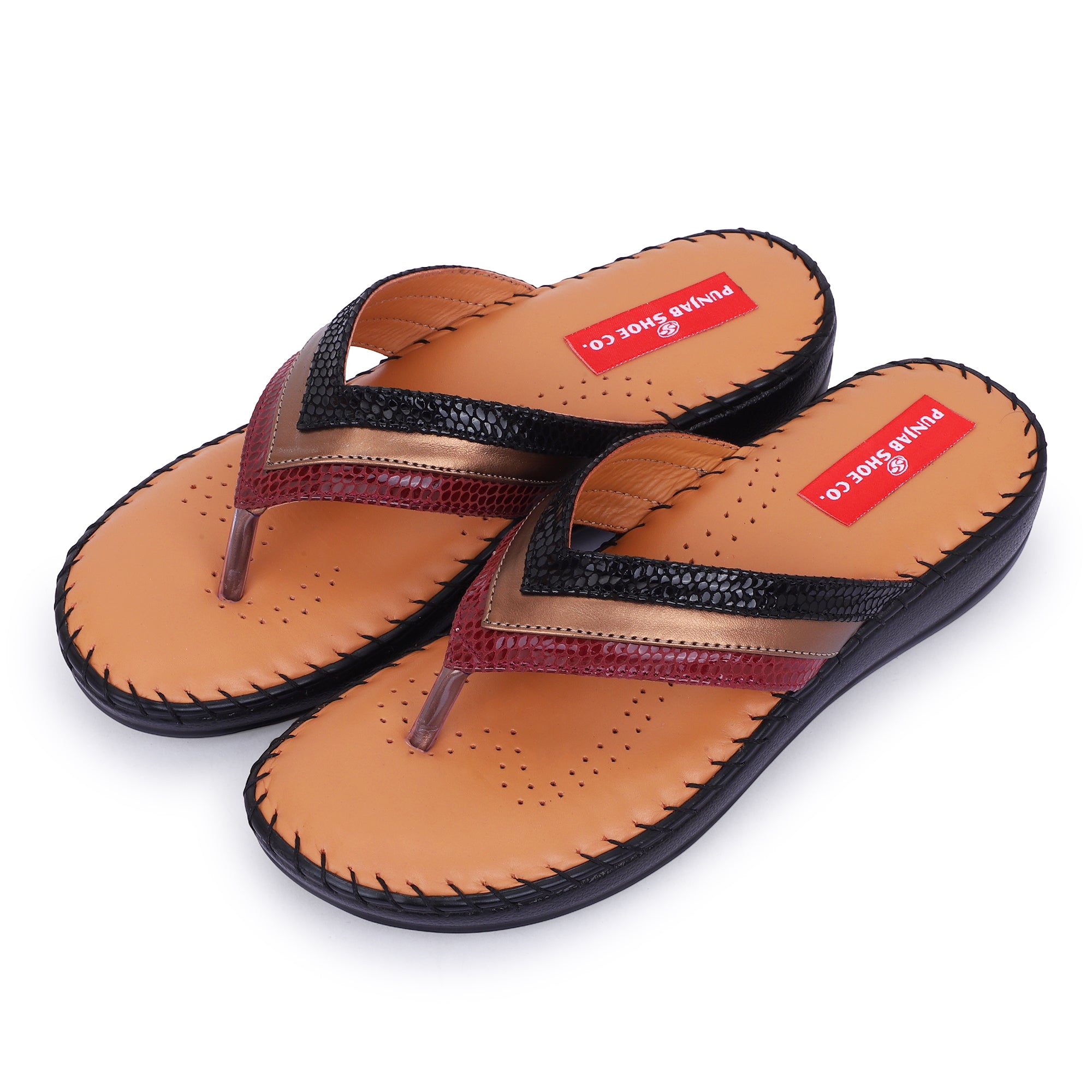 DOCTOR SOLE COMFORT CHEVRON V SHAPE - CHERRY