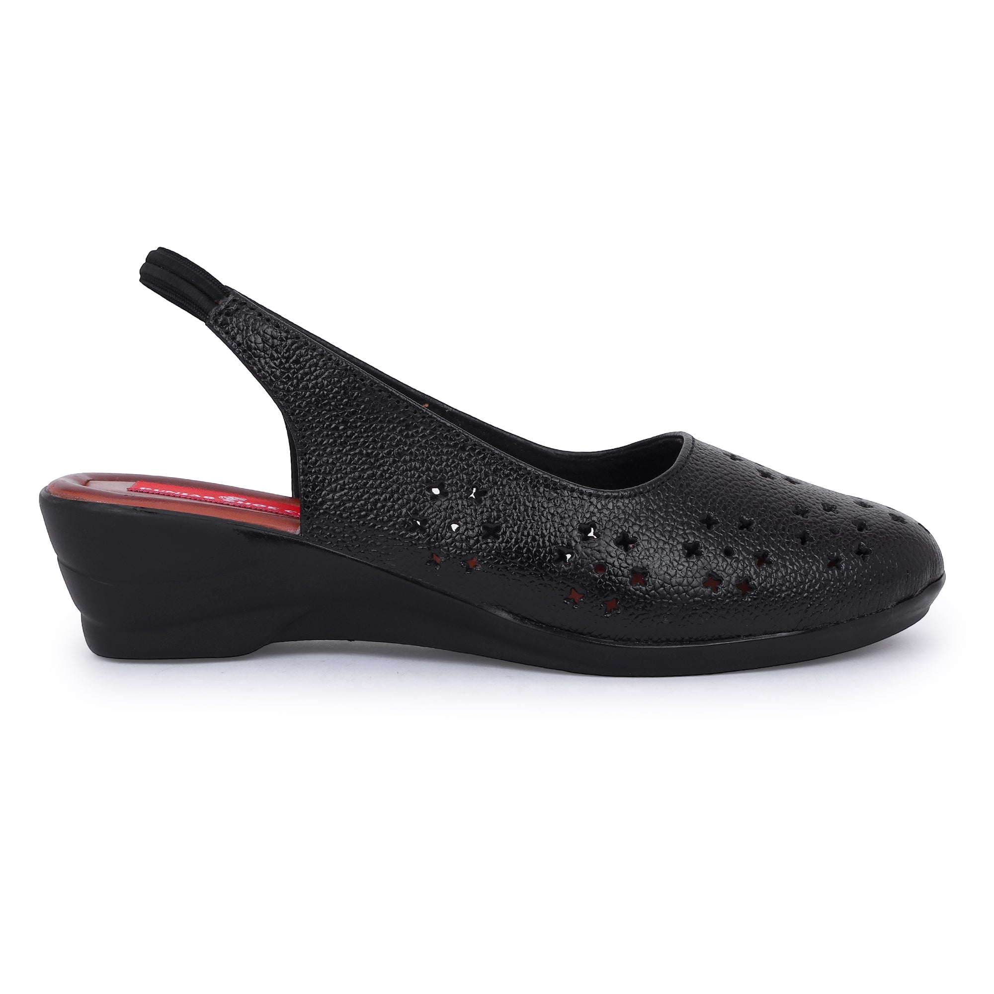 ELEGANT NOIR LEATHER SANDALS - BLACK