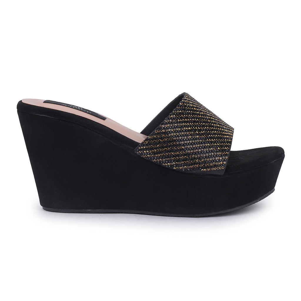 ALLURE PLATFORM WEDGES - BLACK