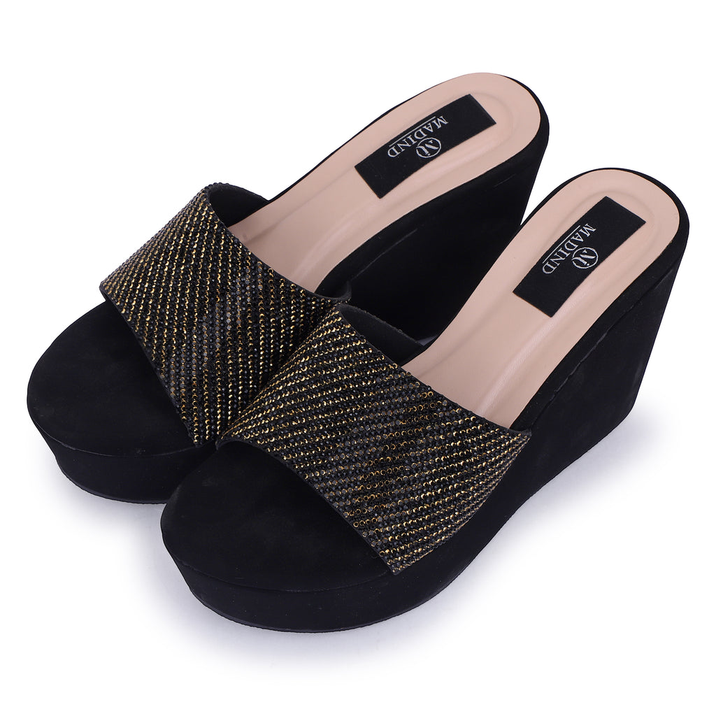 ALLURE PLATFORM WEDGES - BLACK