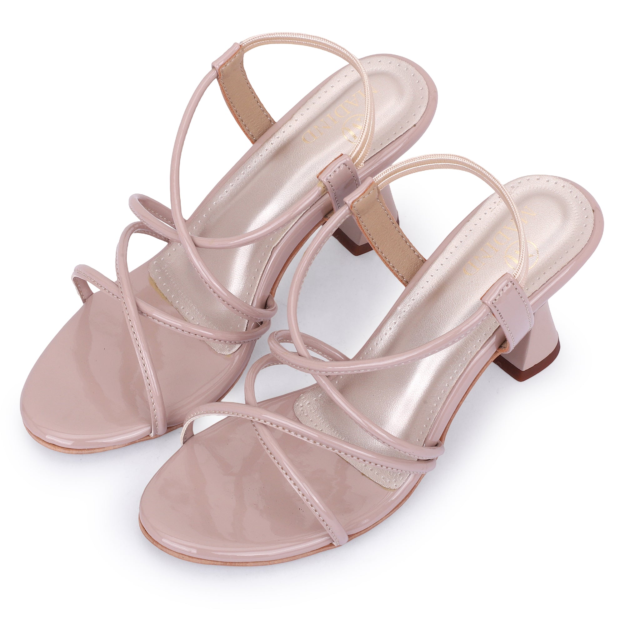 ELEGANCE STRAPPY HEELS - BEIGE