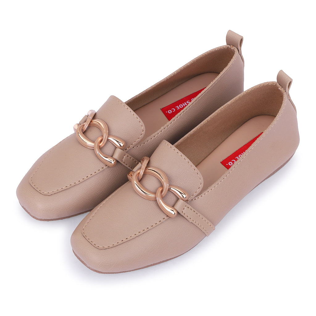 ELEGANCE CHAIN LINK LOAFERS - BLACK