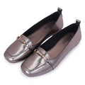MODERN LUXE BIT LOAFERS - METALLIC GREY