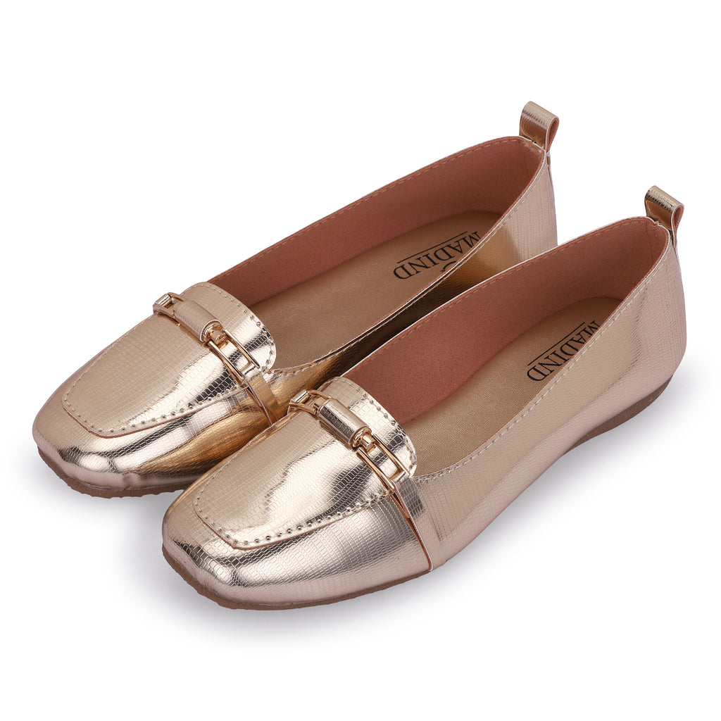 MODERN LUXE BIT LOAFERS - GOLD